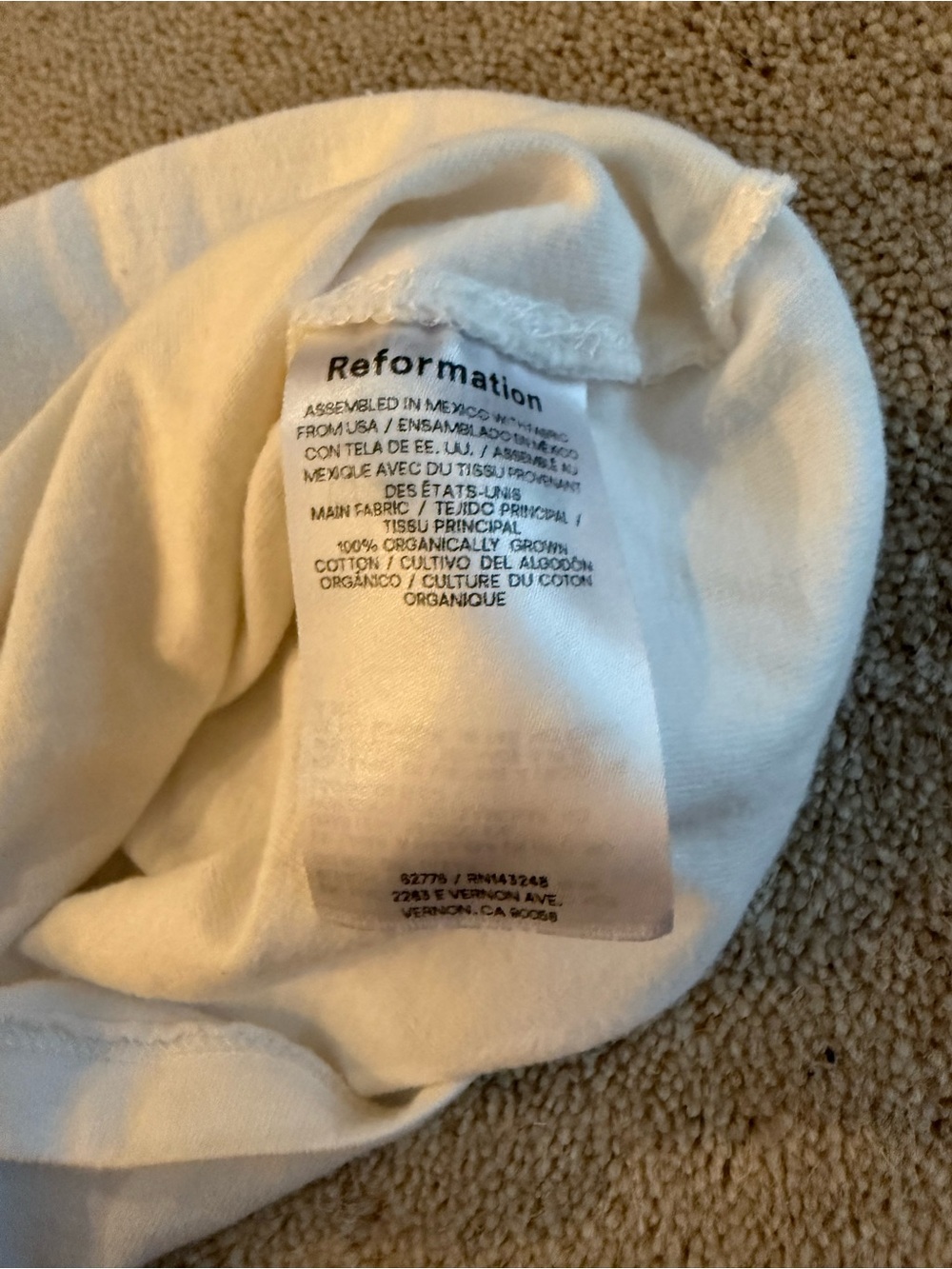 Reformation White Crewneck Tee - Picture 6 of 6